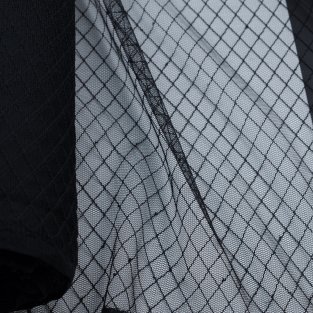 تور لباسی دانتل راشل کد1076، مشکی کد2